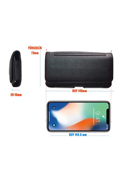 VİZYON Iphone X - Xs Bel Kemer Kılıfı | Kemere Takılan Kılıf Iphone Xs - X Kapaklı Kılıf