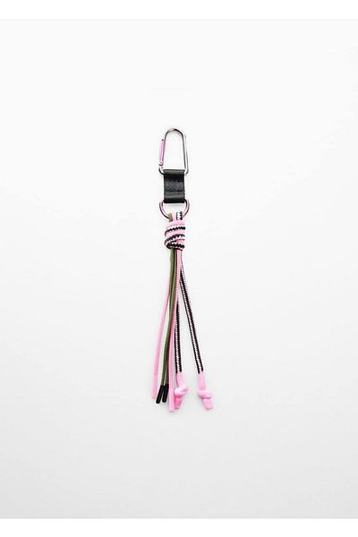 MANGO Woman Knotted Carabiner Keychain