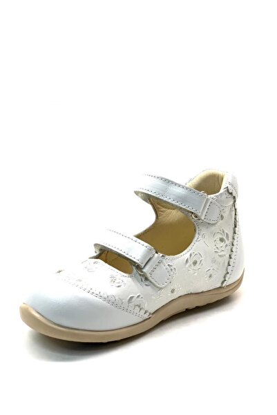 Tuğba Ortopedi 72-1 Full Orthopedic 100% Genuine Leather Baby Girl White Shoes