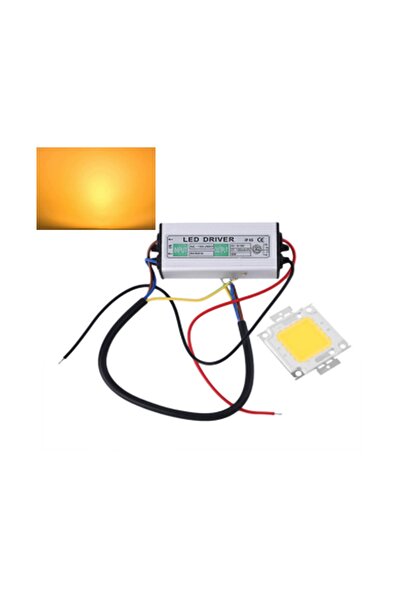 LEDONLİNE 36w Cob Led Driver 36w Power Led Renk Amber 36 Watt Projektör Ledi