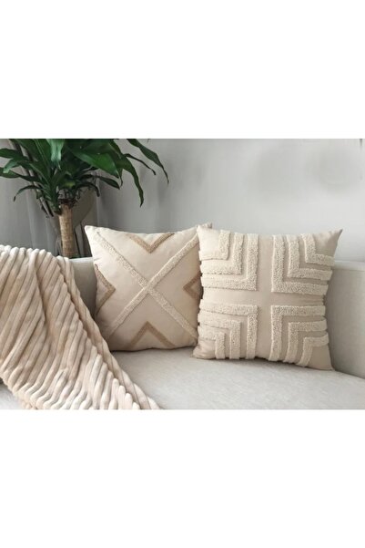 lugarina Διπλό Σχέδιο Γεωμετρικό Μποέμικο Μαξιλάρι Ριχτάρι