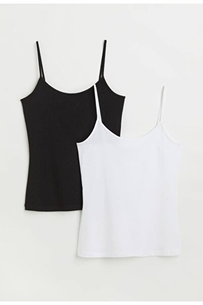 EBRULİ BUTİK06 Undershirt with Rope Straps 2-pack 95% Cotton