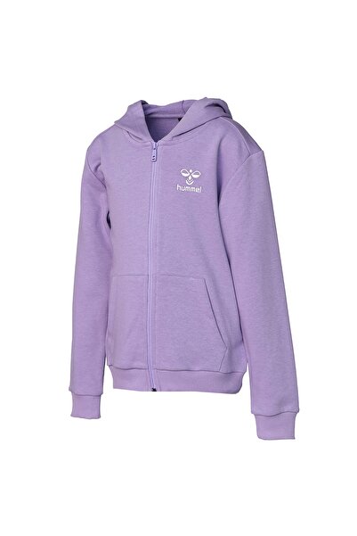 hummel Baskılı Kız Çocuk Mor Sweatshırt 921599-3848 Hmlfelısıas Zıp Hoodıe