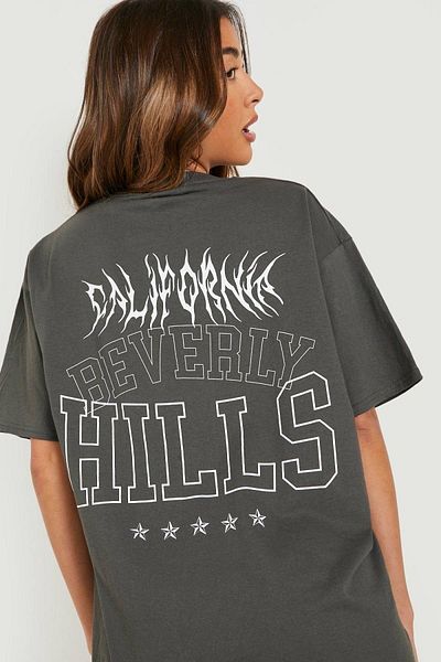 Machetta Μπλουζάκι με στάμπα Beverly Hills Oversize