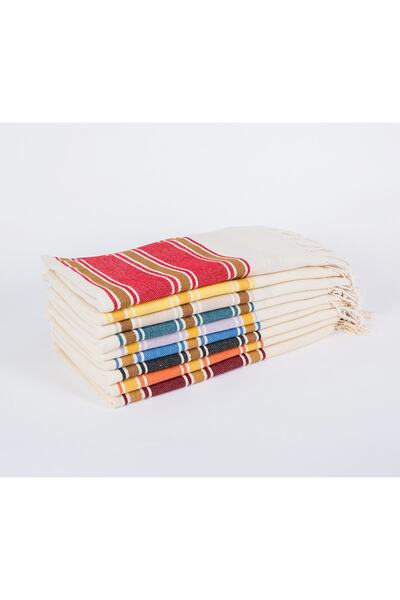 Kyver فيرونيكا منقوشة 100% قطن للشاطئ، حمام تركي، حمام، ضيف، حمام سباحة، منشفة سبا 90x190 سم