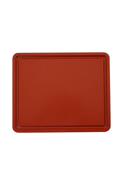 TÜRKAY POLİETİLEN Polyethylene Red Corrugated Bread Cutting Board