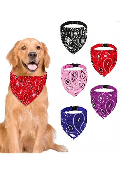 TİNEKE Pet Dog Collar Collar Bib Scarf No 410 Red Large Size