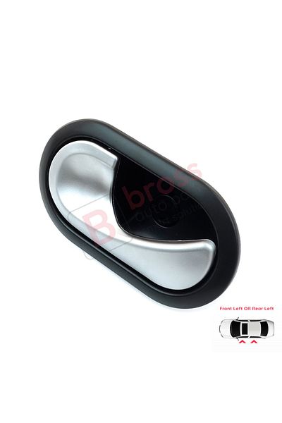 Bross Otomotiv مقبض باب داخلي مطلي بالكروم لسيارة Renault Megane 2 2002-2009