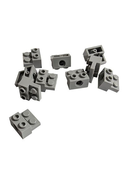 LEGO Original Accessory Custom Plate Wheel Modified 2 X 2 Gray Pin Wheel Connection Part 4 Pieces