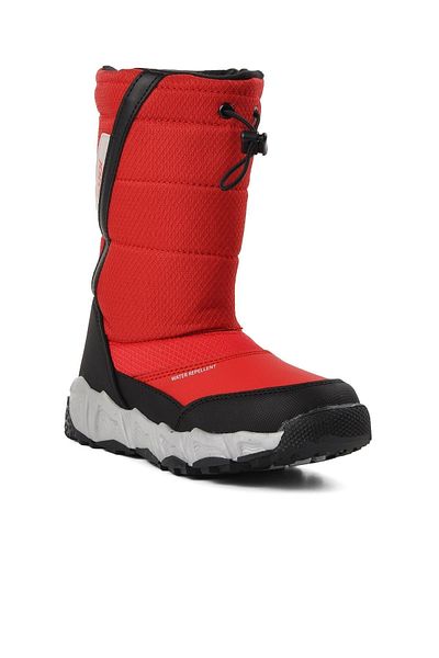 Cool Molina-f Red Water Repellent Children's Snow Boots with Fleece Inside