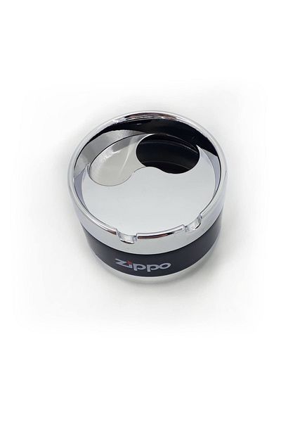 Zippo Metal Luxury Ashtray - Odorless Quality Ash Tray with Movable Lid