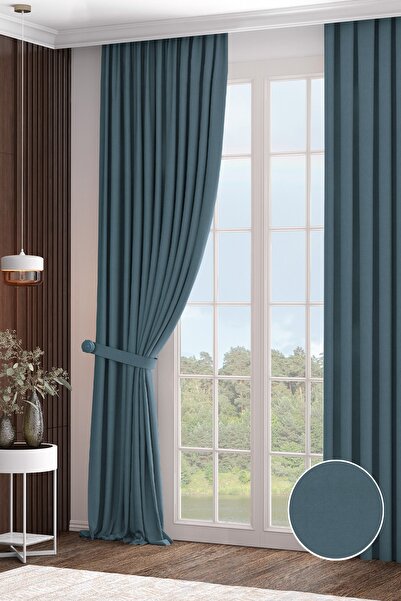 Altındaş Tekstil Petek Fon Perde Ekstrafor Büzgülü (PİLESİZ) Tek Kanat Koyu M...