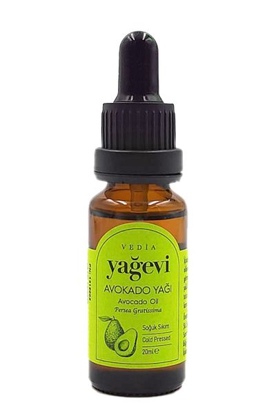 Yağevi 20 ml Avocado Oil - Cold Pressed, 100% Pure