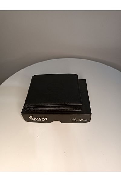 MKM Black Men's Leather Wallet G 10