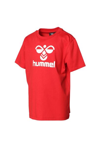 hummel Κόκκινο μπλουζάκι για αγόρι με στάμπα 911653 -2220 Hmllauren T-shirt S/s