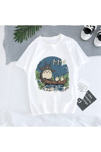 GALASHOP تي شيرت توتورو ستوديو جيبلي قوطي للجنسين موديل 96