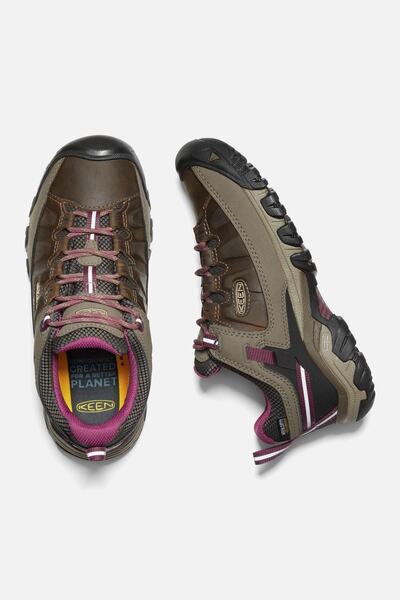 Keen Targhee 3 Wp W-weiss/boysenberry - Su Geçirmez Kadın Yürüyüş Ayakkabısı - Kahverengi
