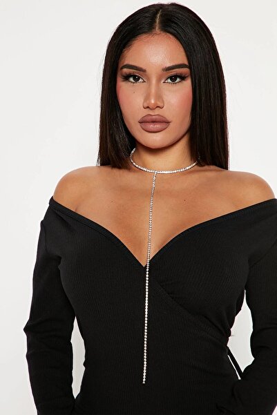 TakıConcept Kadın Su Yolu Choker Kolye, Uzun Kolye, Kadın Kolye