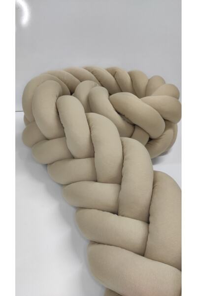 meleginisiklitoplari حماية محبوكة 380 سم ظهر السمكة / سرير أطفال بارك من جانب الأم 70 × 120 - واقي السرير