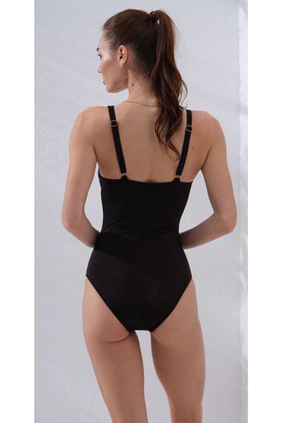 Pierre Cardin North V-Neck Underwired Low-cut Black Swimsuit