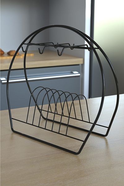 KARTEYA Luxury 6-Hook Cup Hanger Cup Stand Cup Holder