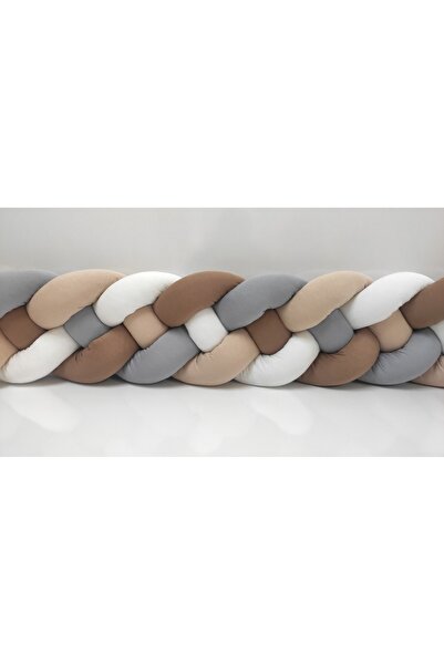 Lucky Kids حماية محبوكة مقاس 200 سم مكونة من 4 قطع / سرير أطفال - واقي مرتبة