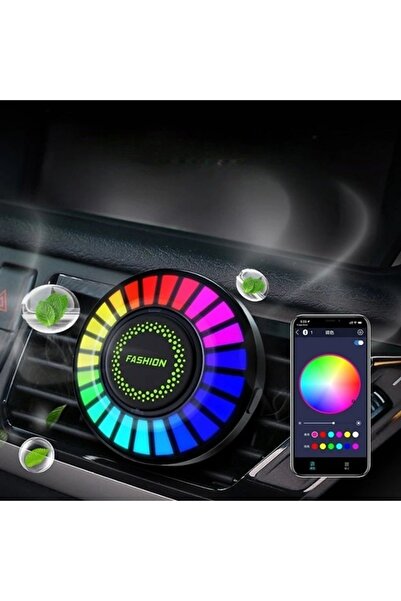 newnet 24 Led Rgb Araç Ledi Ekolayzer 170 Renk Şarjlı Müziğe Sese Duyarlı Torpido Ledi Bluetoothlu Parfümlü