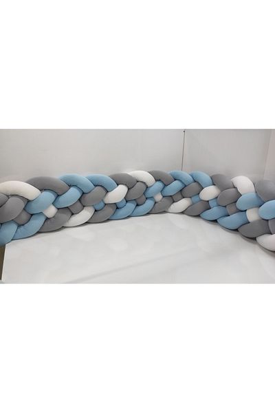 meleginisiklitoplari Mesh Protection 360 Cm 5 Piece Mesh / 60x120 Mother's Side Park Crib - Mattress Protector