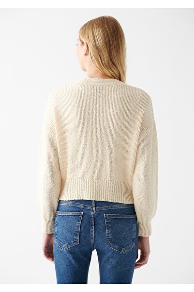 Mavi Buttoned Beige Cardigan Oversize / Wide Cut 171488-34519