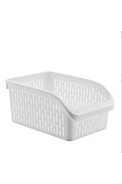 LİRAZON 5 Pieces Large Size Refrigerator Shelf Organizer Multi-Purpose Plastic Basket