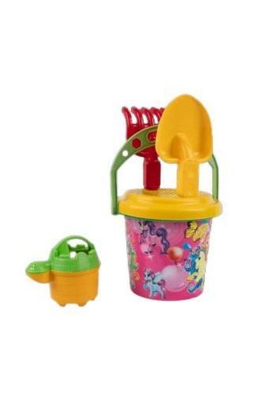 çınar oyuncak Round Small Bucket Beach Set - 2050