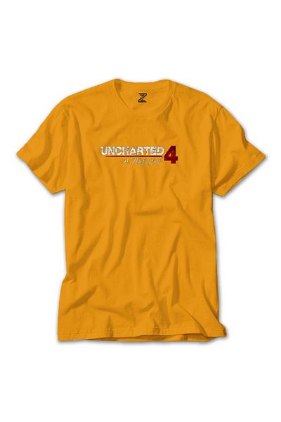 Z zepplin Uncharted 4 Adventure Yellow T-Shirt