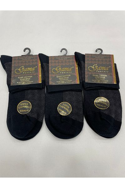 Gama Çorap 3 части Gaze Cotton 100% естествен без найлон шарени дебели зимни полураковини мъжки ботуши