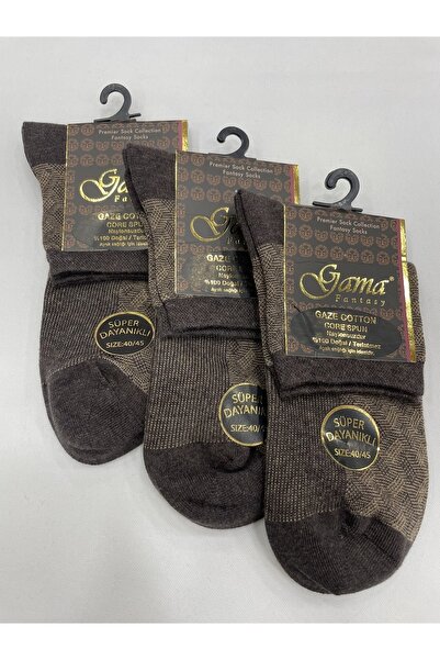 Gama Çorap Ανδρικά μποτάκια 3 τεμαχίων Gaze βαμβακερά 100% φυσικά χωρίς νάιλον με χοντρά χειμωνιάτικα μισά μποτάκια