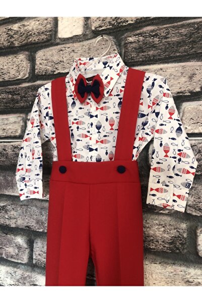 HOBİ Red Fish Concept Salopet Set