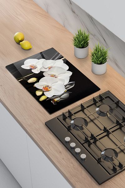 Decorita Hob Side Preparation Glass| Orchid Kitchen| 40cm X 60cm