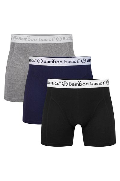 Bamboo Basics RICO Herren Boxershorts – 3er-Pack, atmungsaktiv, Einzeltrikot