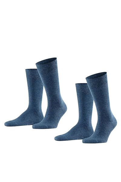 FALKE Herren Socken Swing 2er-Pack - Herren, Strümpfe,Twopack, Uni, 39-46