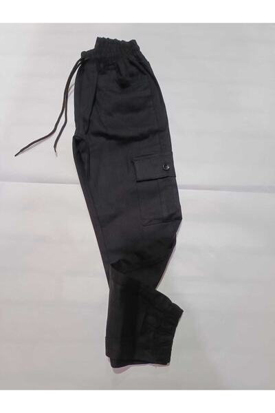 AZRA ÇOCUK GİYİM Keten Korgo Cep Kanvas Pantolon