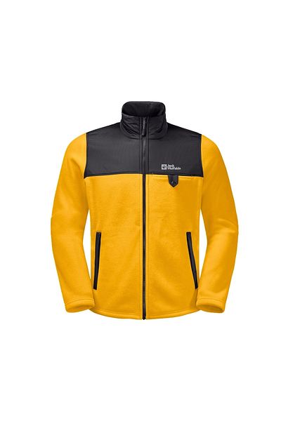 Jack Wolfskin Ανδρικό μπουφάν Dna Grizzly Fz Outdoor Fleece 1709982 -3802 Κίτρινο