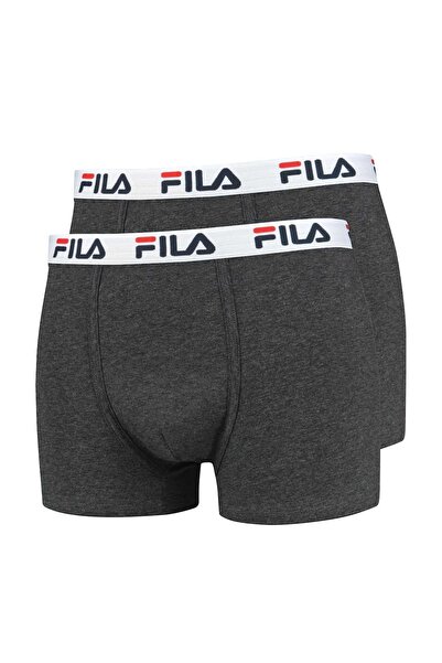 FILA Herren Boxershorts, 2'li Paket - Baumwolle, einfarbig