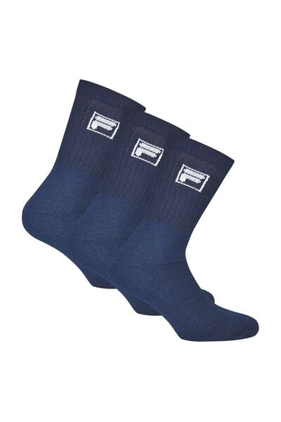FILA 3 Paar Socken Unisex - Frottee-Tennissocken, Crew Socks, Logobund, 35-46