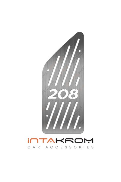 İntachrom Peugeot 208 Uyumlu Krom Ayak Dinlendirme Pedalı 2012 - 2019