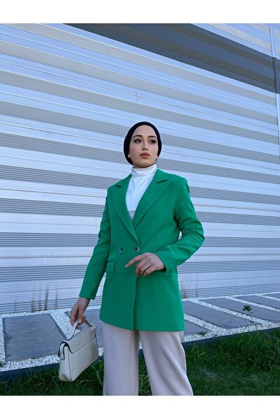 HAKKE Sivri Yaka Astarlı Ceket