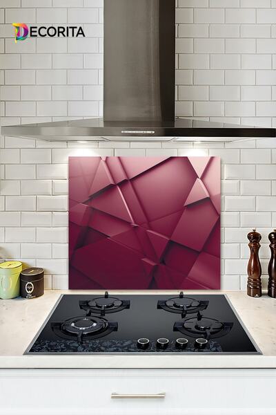 Decorita Zaštitna ploča za stakleni šporet | Noble Burgundy | 52cm X 60cm