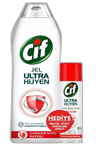 Cif Ultra Hijyen Jel 750 + Ultra Hijyen Sprey 200 Ml