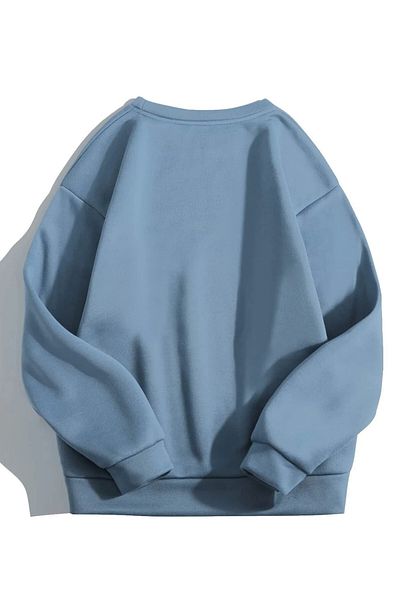 MODAGEN Unisex Μπλε φούτερ με στάμπα Los Angeles με λαιμόκοψη