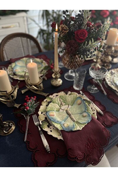 Tunesi Home Bianca Bordo Servis Peçetesi 4 Adet