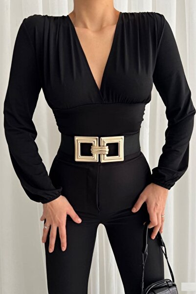 vuvutasarım Λεπτομερής μπλούζα από ύφασμα άμμου νέας σεζόν 582378