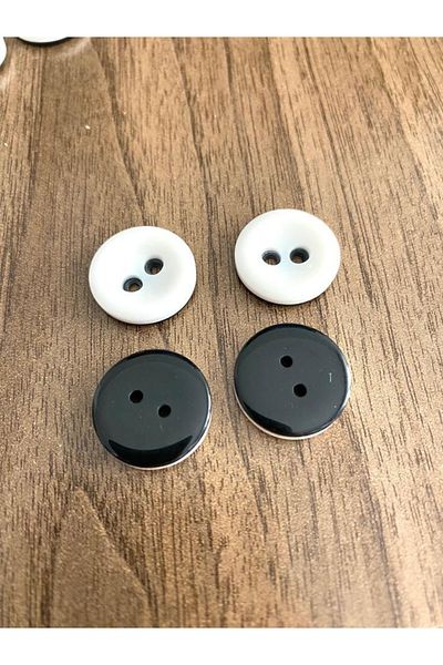 canan dizayn 18 Mm 2 Holes Polyester Pit Button (15 PCS)